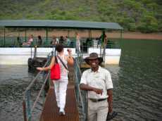 En catamaran por Lago